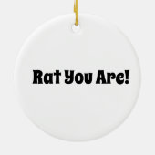 Nur eine Ratte Keramik Ornament (Hinten)