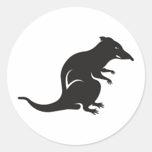 Nur eine Ratte Runder Aufkleber