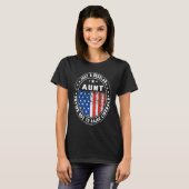 Nur eine reguläre Tante erzieht Liberale USA Ameri T-Shirt (Vorne ganz)