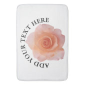 Nur eine Rose Blossom + Ihr Text & Ideen Badematte (Vorderseite Vertikal)