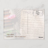 Nur eine Rose II Postkarte (Rückseite)