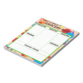 Nur eine schnelle Lebensmittelkette führt Notepad Notizblock (Rotiert)