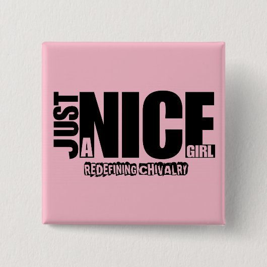 Nur eine schöne Girl-Taste Button (Vorderseite)