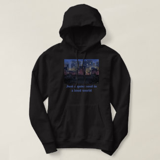 Nur eine stille Seele Lofi Anime Stadt Skyline Hoo Hoodie