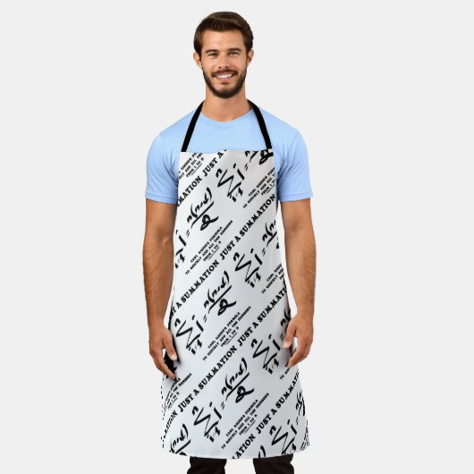 Nur eine Summierung Math Gleichung Carl Gauss Form Schürze (Getragen)