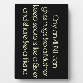 Nur eine Tante kann.....Family Friendship Plaque Fotoplatte