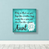 Nur eine Tante-Leinwand-Wanddekoration Leinwanddruck (Insitu (Holzboden))