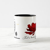 Nur eine Touch Jazz Golden Bird und Rose Tasse (Mittel)