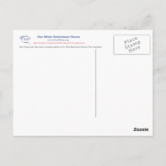 Nur eine Touch Postkarte (Rückseite)