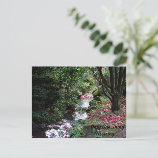 Nur eine Vermisste Postkarte (Stehend Vorderseite)