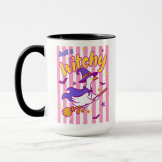Nur eine verrückte Hexen-Gans Halloween Tasse
