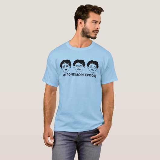 Nur eine weitere Episode 80er Mustache Man Binge M T-Shirt (Vorne ganz)