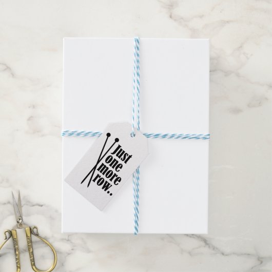 Nur eine weitere Zeile - Geschenkanhänger (Mit Garn)