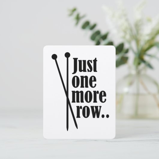 Nur eine weitere Zeile - Karte (Stehend Vorderseite)