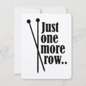 Nur eine weitere Zeile - Karte (Vorderseite)