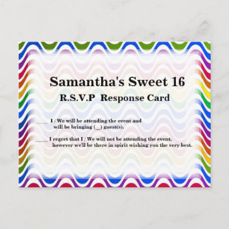 Nur eine Welle - primär Einladungspostkarte