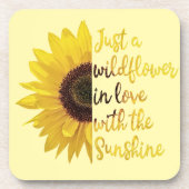 Nur eine Wildblume Getränkeuntersetzer (Vorderseite)