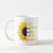 Nur eine Wildblume in Liebe mit dem Sonnenschein Kaffeetasse (Links)