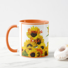 Nur eine Wildblume Sonnenblume Sonnenschein Person Tasse