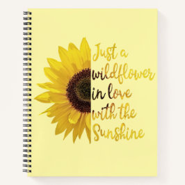 Nur eine Wildblume SpiralNotebook Notizblock