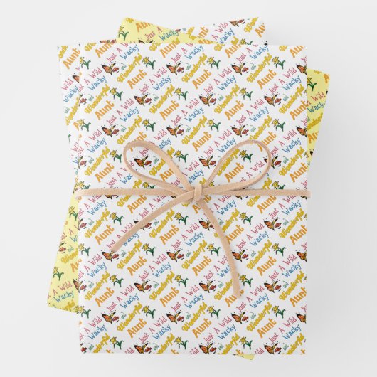 Nur eine wilde verrückte wunderbare Tante Geschenkpapier Set (Beispiel)