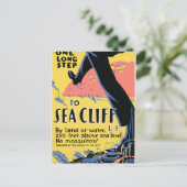 Nur einen langen Schritt bis zum Sea Cliff Postkarte (Stehend Vorderseite)