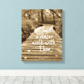 Nur einen Näheren Spaziergang mit dem Christlichen Leinwanddruck (Insitu (Holzboden))