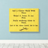 Nur einen Näheren Spaziergang mit der Hymne Leinwanddruck (Insitu (Holzboden))