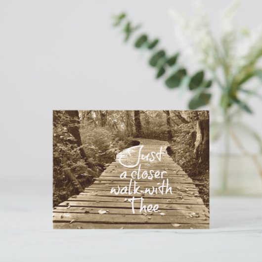 Nur einen Näheren Spaziergang mit dir Postkarte (Stehend Vorderseite)