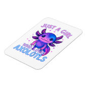 Nur einer der Axolotl liebt Magnet (Linke Seite)
