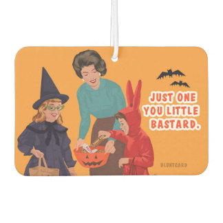Nur einer, du kleiner Schelm! Lustiges Halloween. Autolufterfrischer