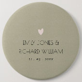 NUR EINFACHER ELEGANTER KRAFT-TYPOGRAFISCHER TEXT BUTTON (Vorderseite)