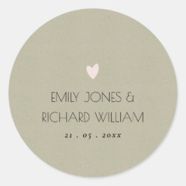 NUR EINFACHER ELEGANTER KRAFT-TYPOGRAFISCHER TEXT RUNDER AUFKLEBER