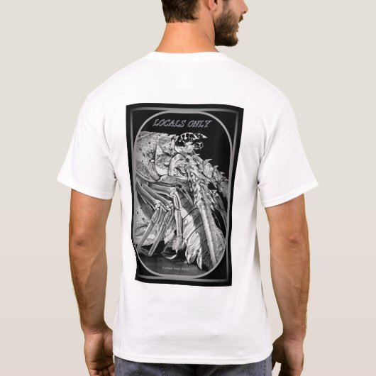 Nur Einheimische, ein T-Shirt für jeden Hummer (Rückseite)