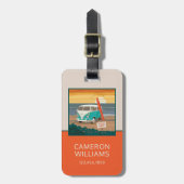 Nur Einheimische | VW Surf Van Gepäckanhänger (Vorderseite vertikal)