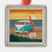 Nur Einheimische | VW Surf Van Ornament Aus Metall (Vorne)