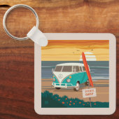 Nur Einheimische | VW Surf Van Schlüsselanhänger (Vorderseite)