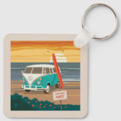 Nur Einheimische | VW Surf Van Schlüsselanhänger (Rückseite)
