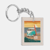 Nur Einheimische | VW Surf Van Schlüsselanhänger (Vorderseite links)