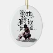 Nur Eis für alle (Hockey) Keramik Ornament (Rechts)