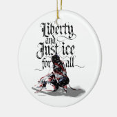 Nur Eis für alle (Hockey) Keramik Ornament (Links)