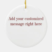 Nur Eis für alle (Hockey) Keramik Ornament (Hinten)