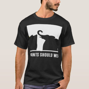 Nur Elefanten sollten Elfenbein tragen - Elefanten T-Shirt