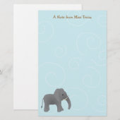 Nur Elephant Briefpapier (Vorne/Hinten)