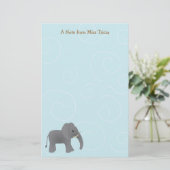 Nur Elephant Briefpapier (Stehend Vorderseite)