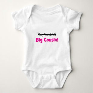 Nur Enkelkind - > GROSSER COUSIN! (Rosa) Baby Strampler
