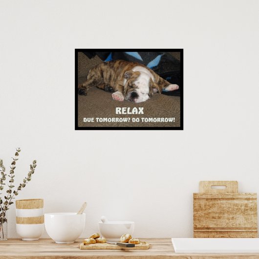 Nur entspannen poster (Küche)