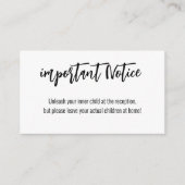 Nur Erwachsene! 💍 Minimalistisches Elegant Begleitkarte (Vorderseite)