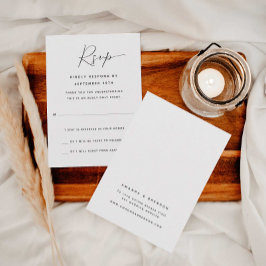 Nur Erwachsene | One Guest Wedding RSVP Card