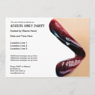Nur Erwachsene Party Einladungen